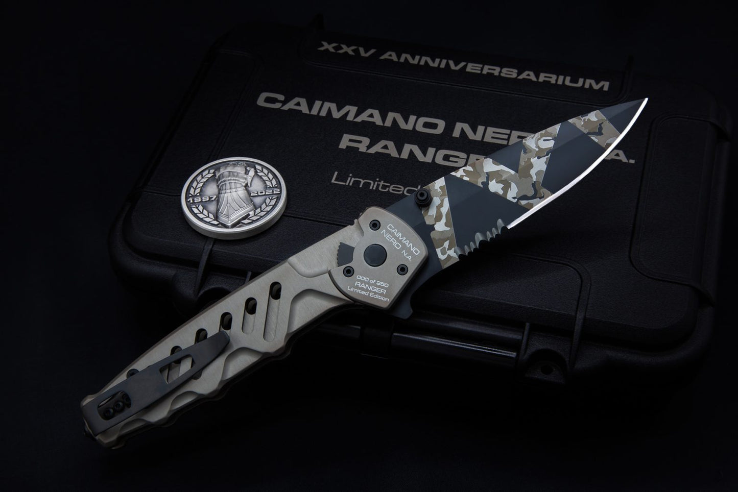 Couteau Caimano Nero N.A. Ranger Edition Limité - Extrema Ratio-T.A DEFENSE