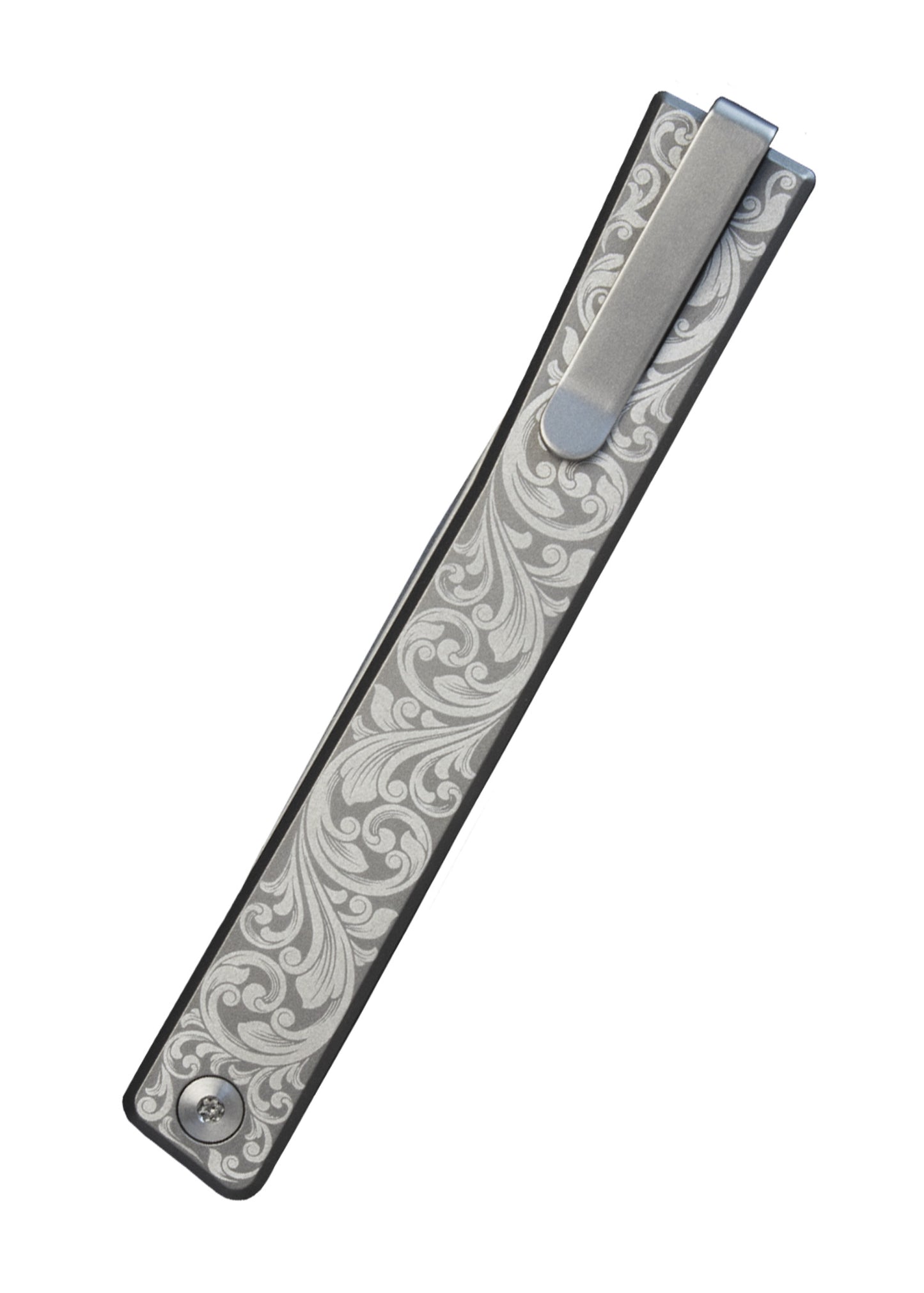 Couteau pliant Solstice Titane gravé - Ocaso-T.A DEFENSE