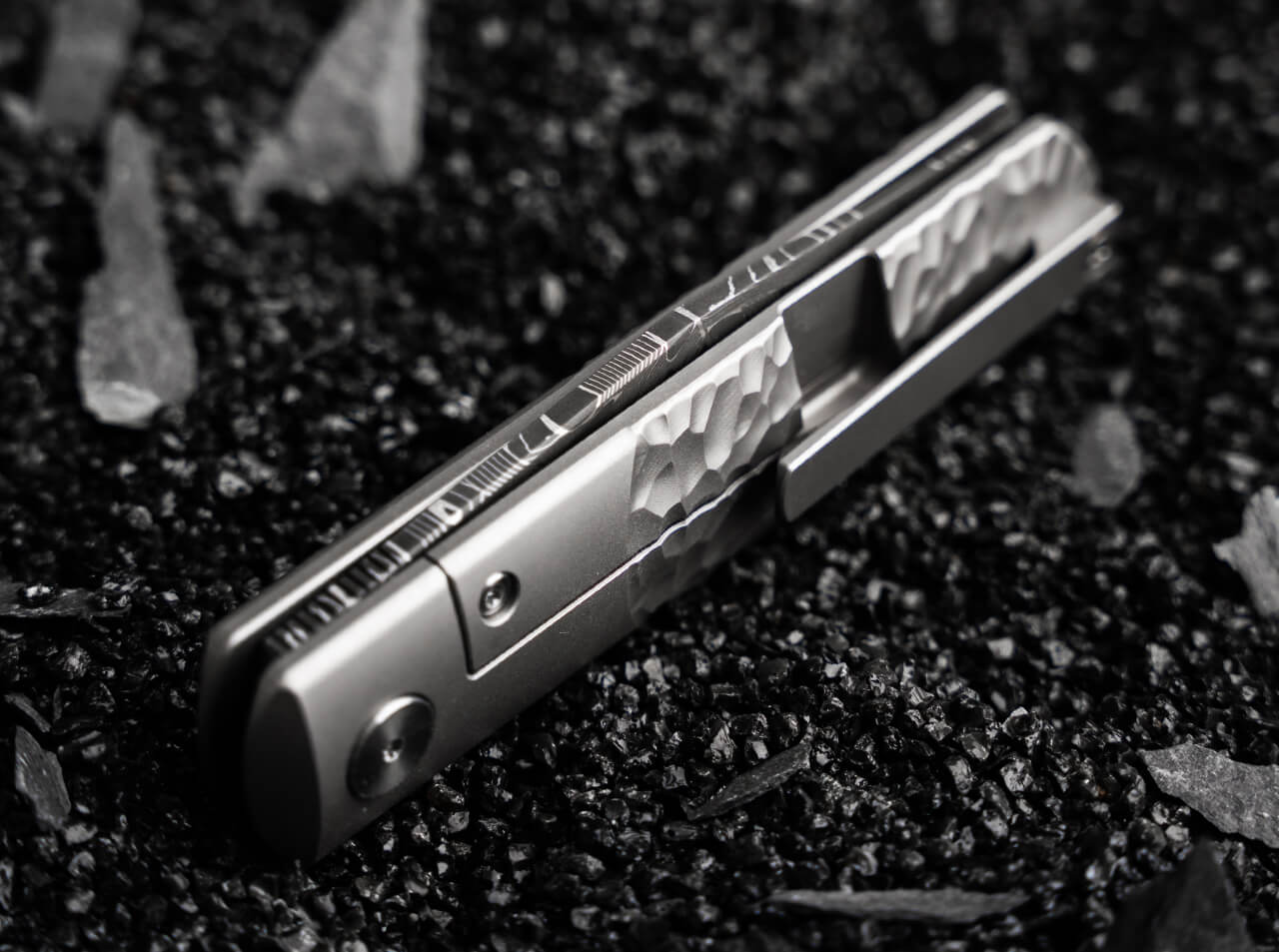 Couteau pliant BRLW Meteorite Damast - Boker-T.A DEFENSE