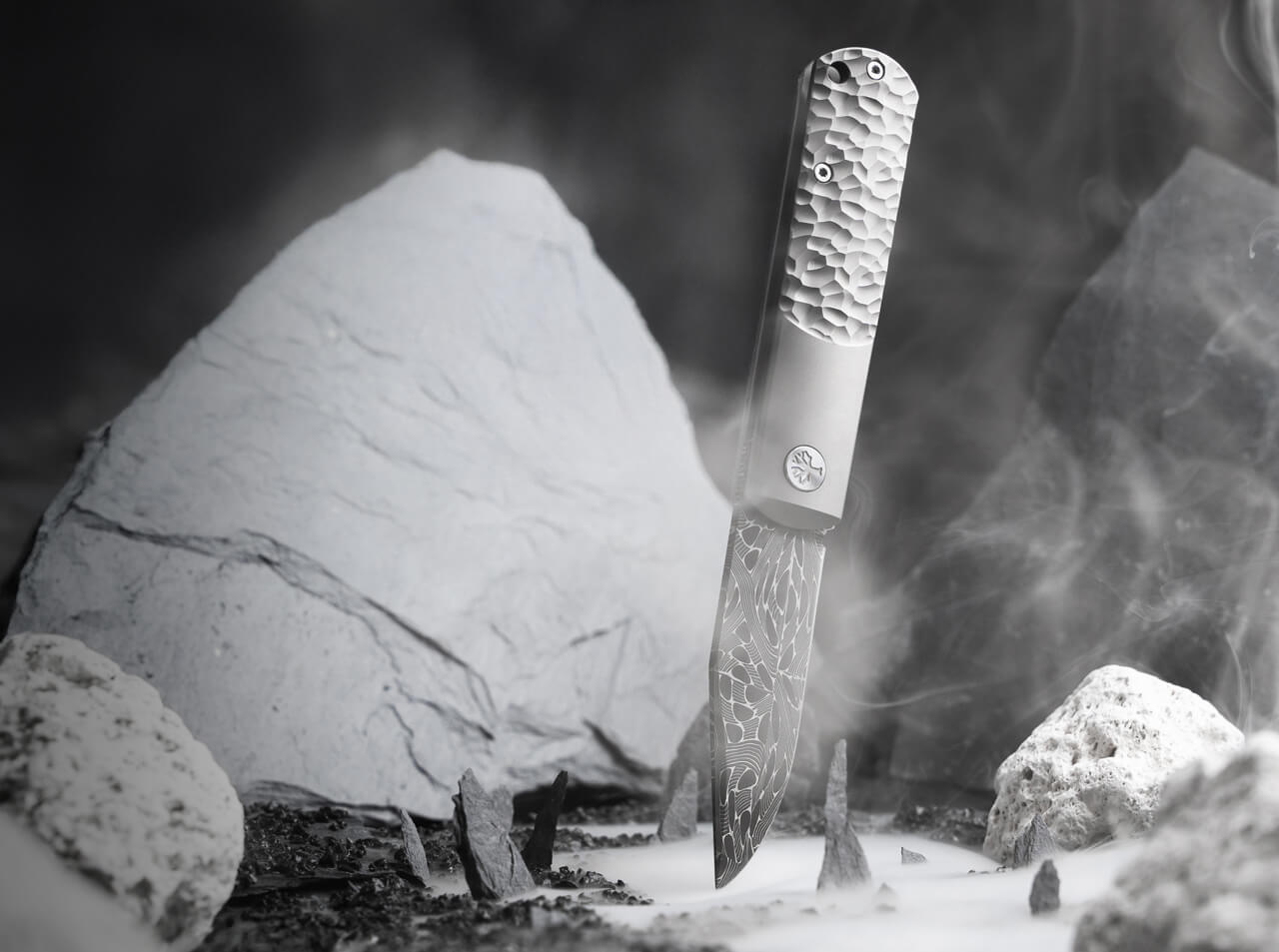 Couteau pliant BRLW Meteorite Damast - Boker-T.A DEFENSE