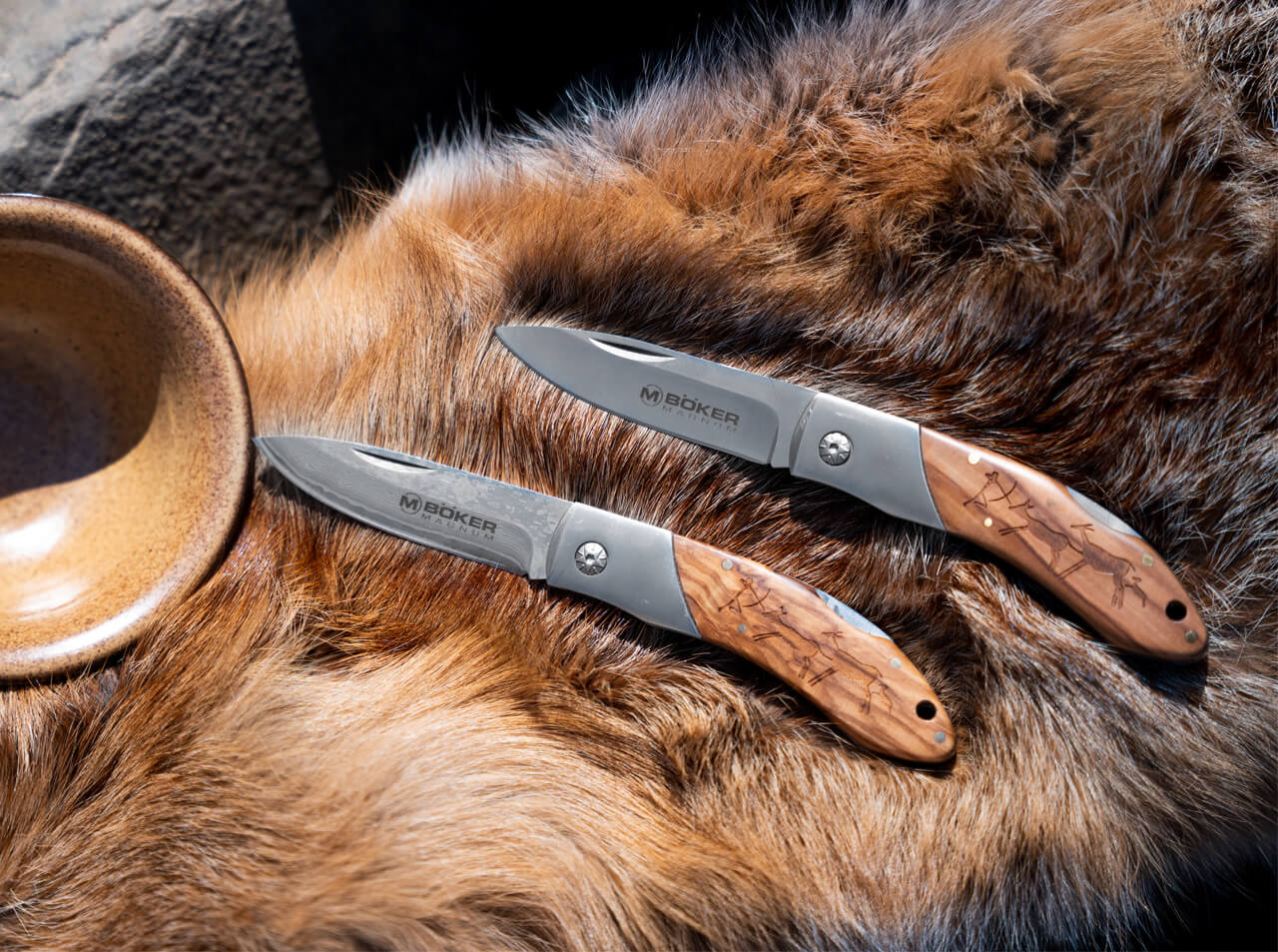Couteau pliant Caveman Damas - Boker-T.A DEFENSE