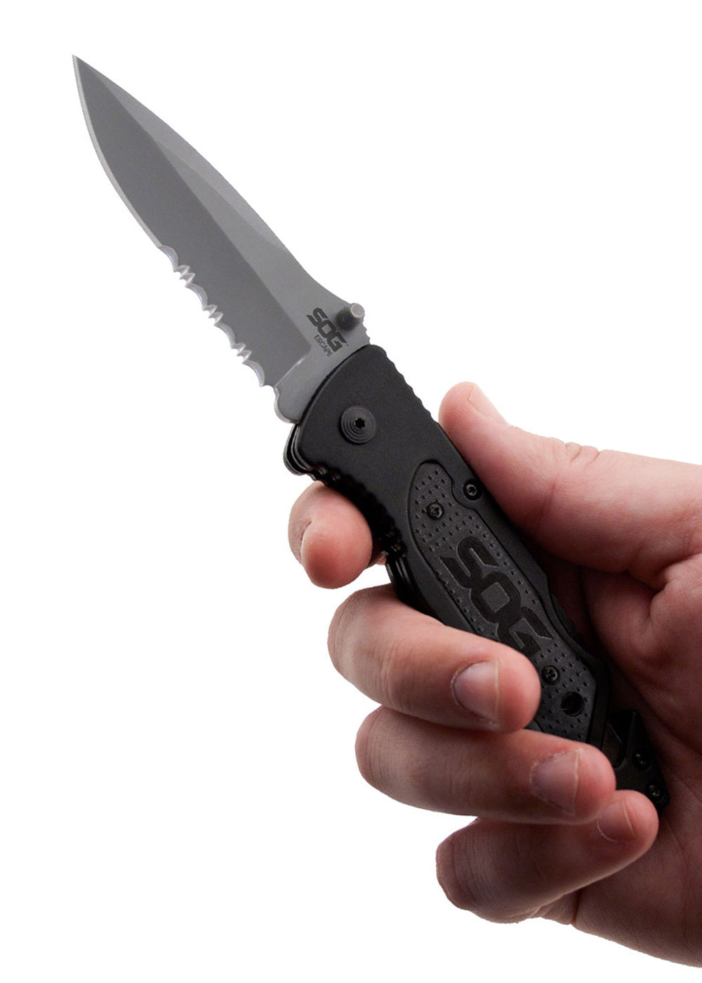 Couteau pliant Escape Serrated - SOG-T.A DEFENSE