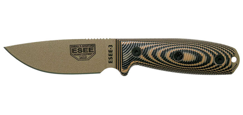 Couteau à lame fixe ESEE-3 - ESEE-T.A DEFENSE