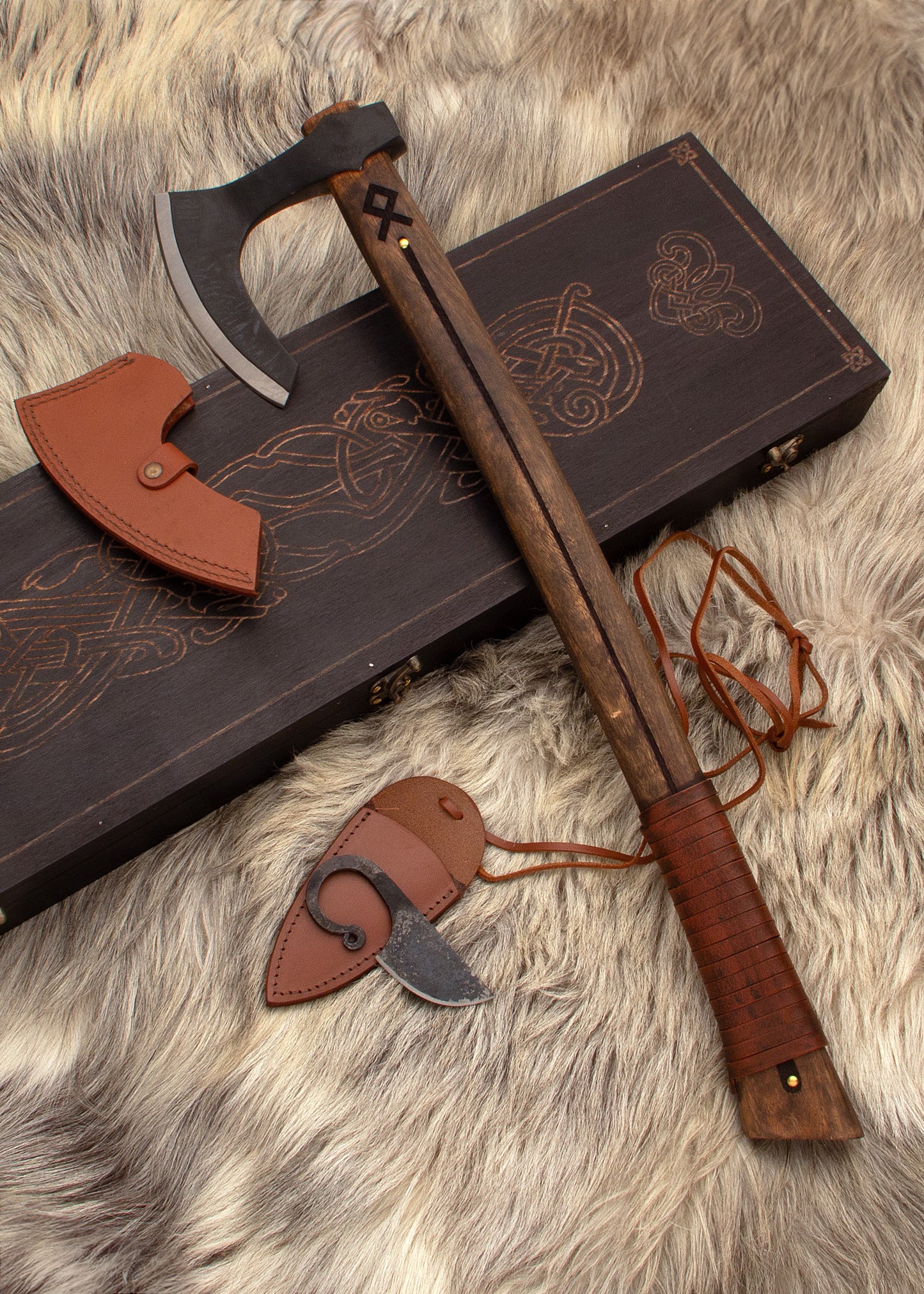 Set Viking Othala Hache + couteau - Windlass-T.A DEFENSE