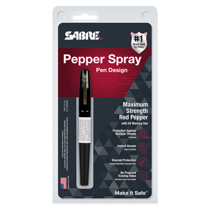 Spray au poivre stylo 3en1 - SABRE RED-T.A DEFENSE