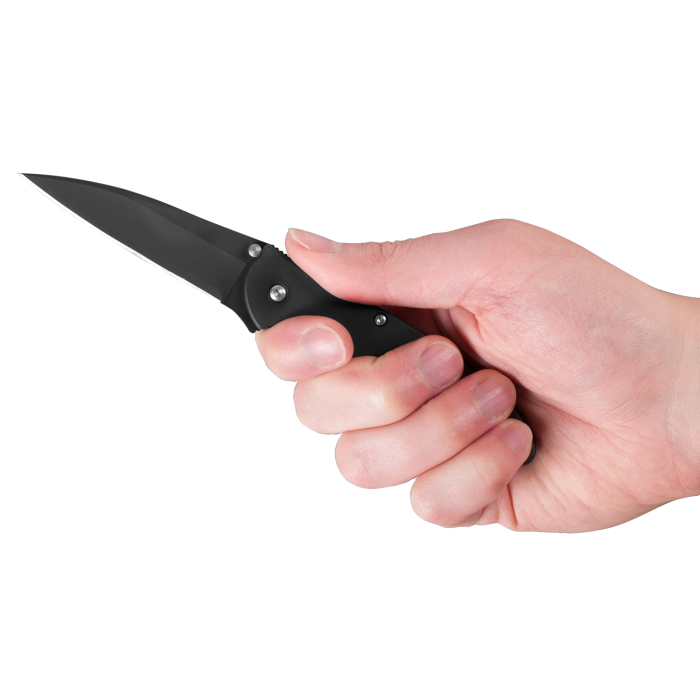 Couteau pliant Leek Black lame lisse - Kershaw-T.A DEFENSE