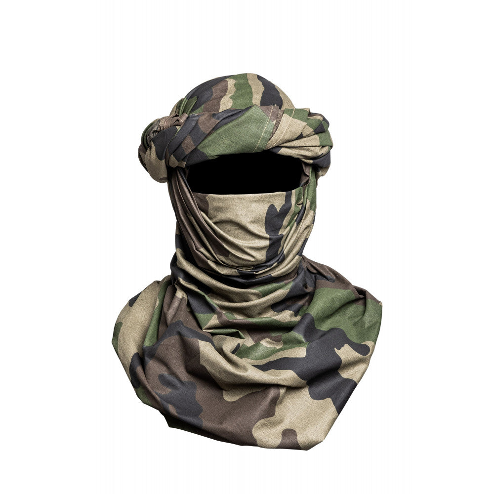 Chèche Touareg camouflage Europe Centrale ou couleur unie-T.A DEFENSE