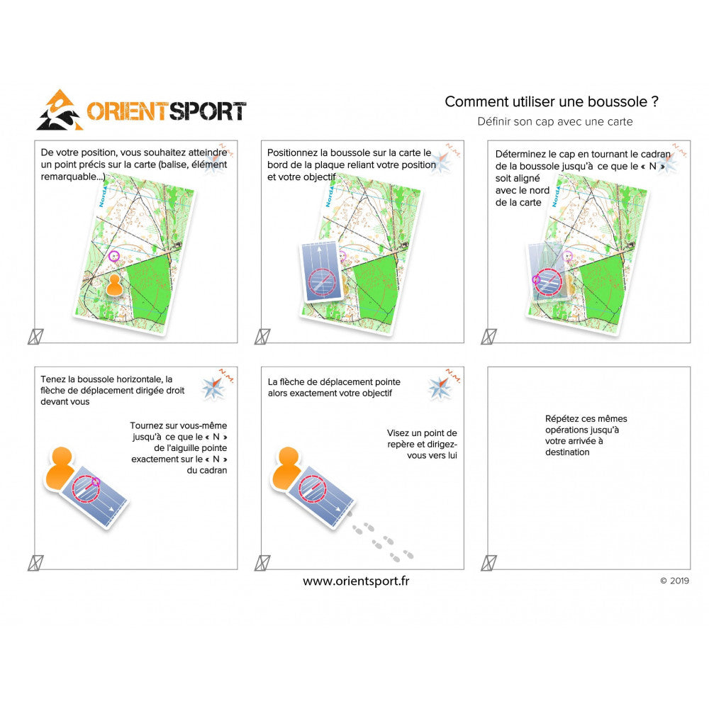Boussole militaire lumineuse Sierra 6400/360 - Orientsport-T.A DEFENSE