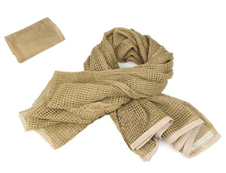 Echarpe filet militaire, tan-T.A DEFENSE