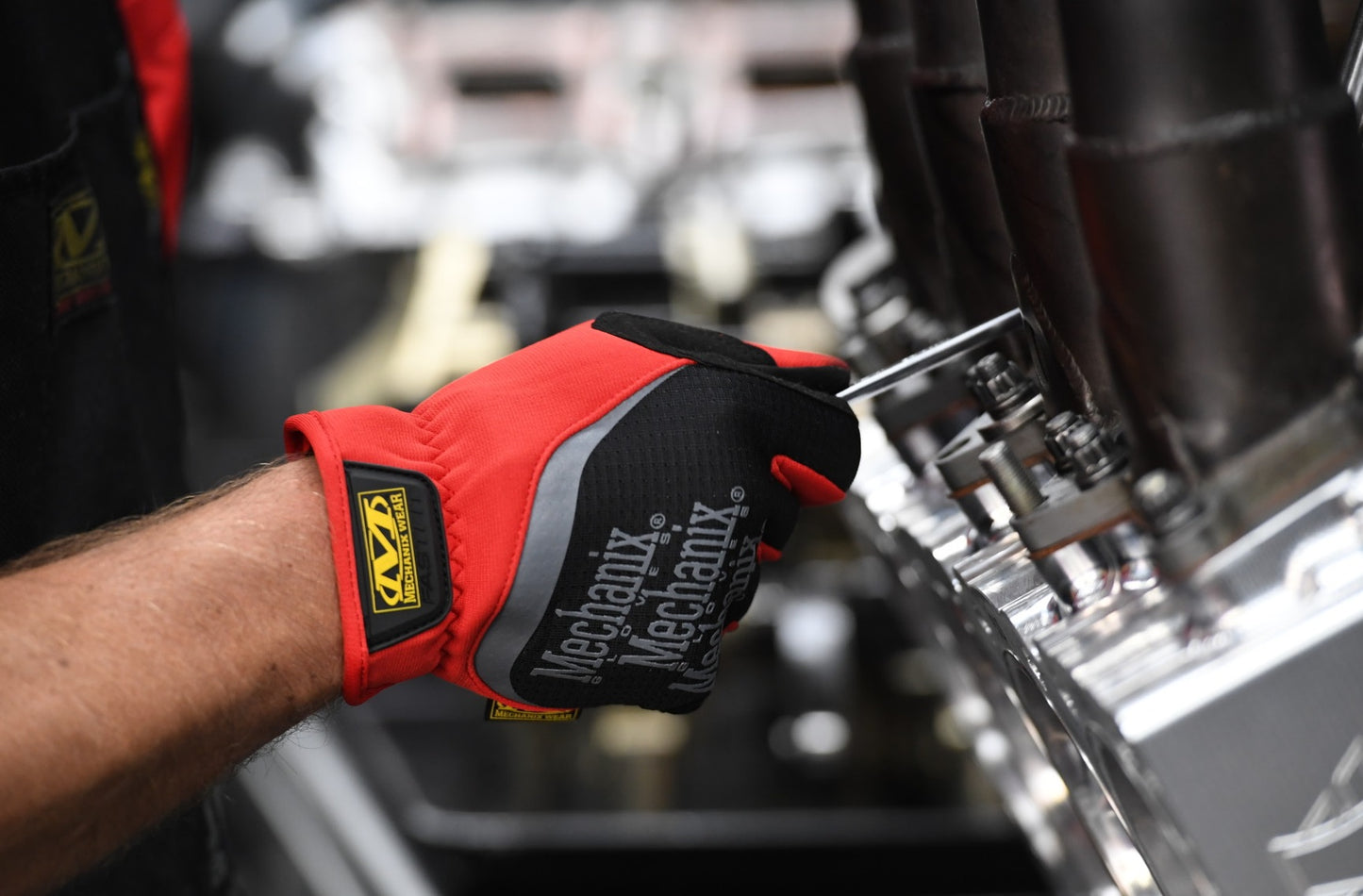 Gants Mechanix FastFit Noir et Rouge - Mechanix-T.A DEFENSE