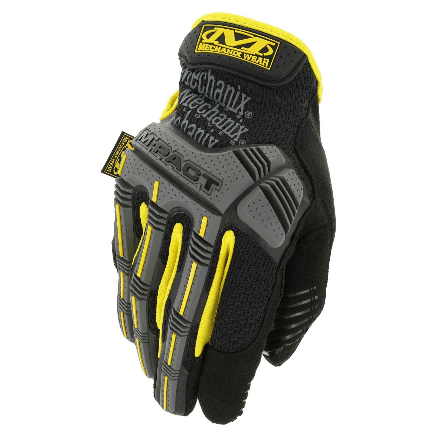 Gants Mechanix M-Pact noir et jaune - Mechanix-T.A DEFENSE