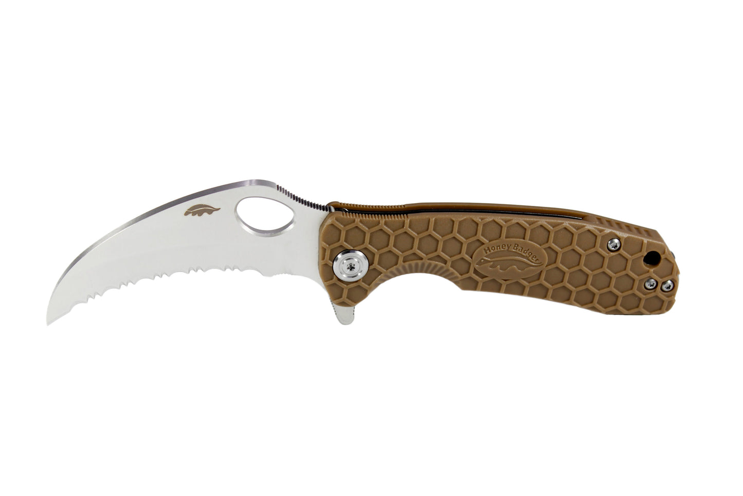 Couteau pliant Claw Large Tan - Honey Badger-T.A DEFENSE