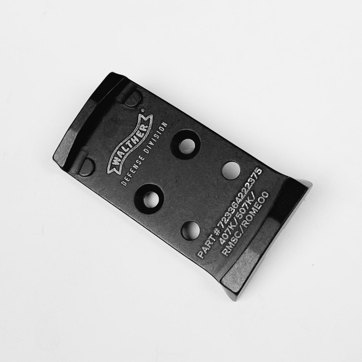 Plaquette adaptatrice Walter PDP Holosun 407K 507C 508K - CH Precision-T.A DEFENSE