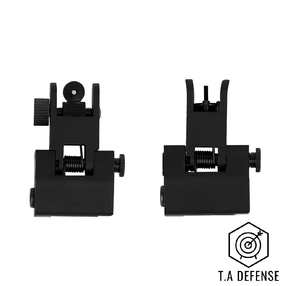 Organes de visée rabattables AR-15 aluminium T.A Defense® Mecaflip™-T.A DEFENSE
