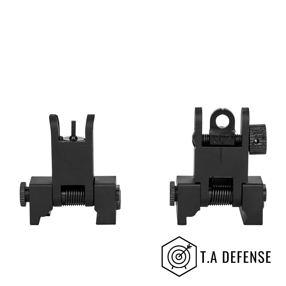 Organes de visée rabattables AR-15 aluminium T.A Defense® Mecaflip™-T.A DEFENSE