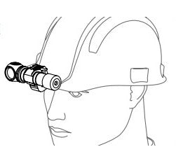 Support de fixation pour casque de chantier AHM-02 - Armytek-T.A DEFENSE