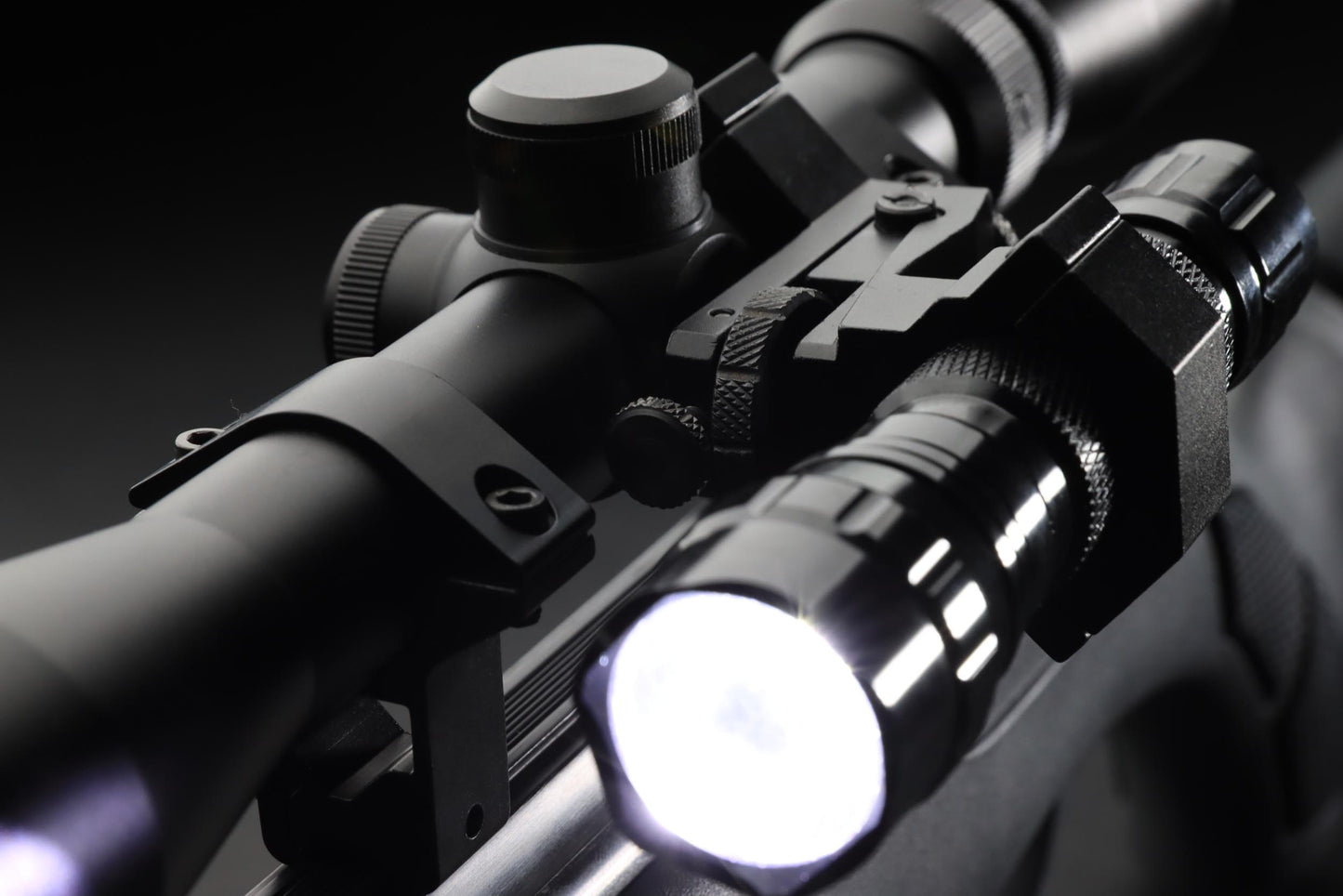 Montage de lampe et laser pour lunette 25.4 mm - RTI Optics-T.A DEFENSE