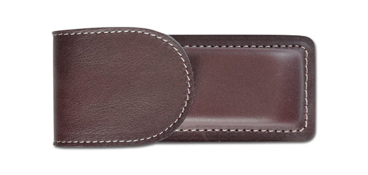 Etui pour couteau en cuir moulé doublé rouge grenat 30 - Pielcu-T.A DEFENSE