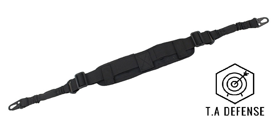 Sangle tactique deux points TA Defense® Elastroop™ Noire-T.A DEFENSE
