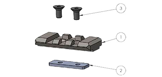 Adaptateur pour bipied K15/S16-T.A DEFENSE