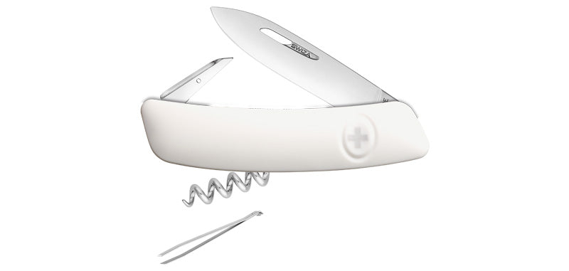 Couteau suisse Blanc - Swiza-T.A DEFENSE