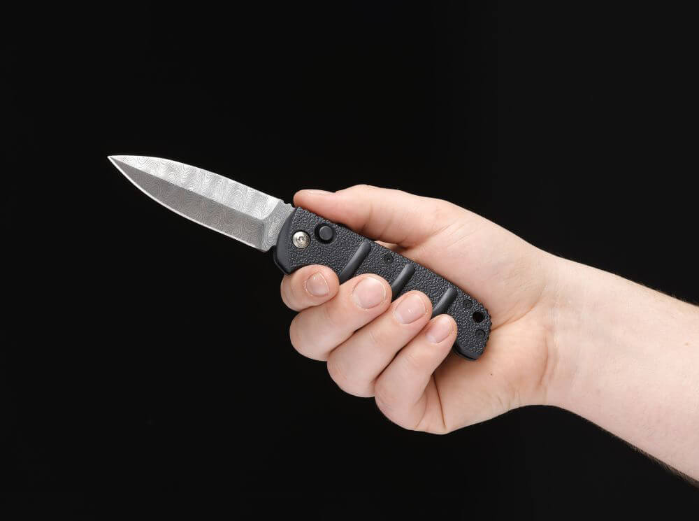 Couteau automatique AKS-74 Damas - Boker Plus-T.A DEFENSE