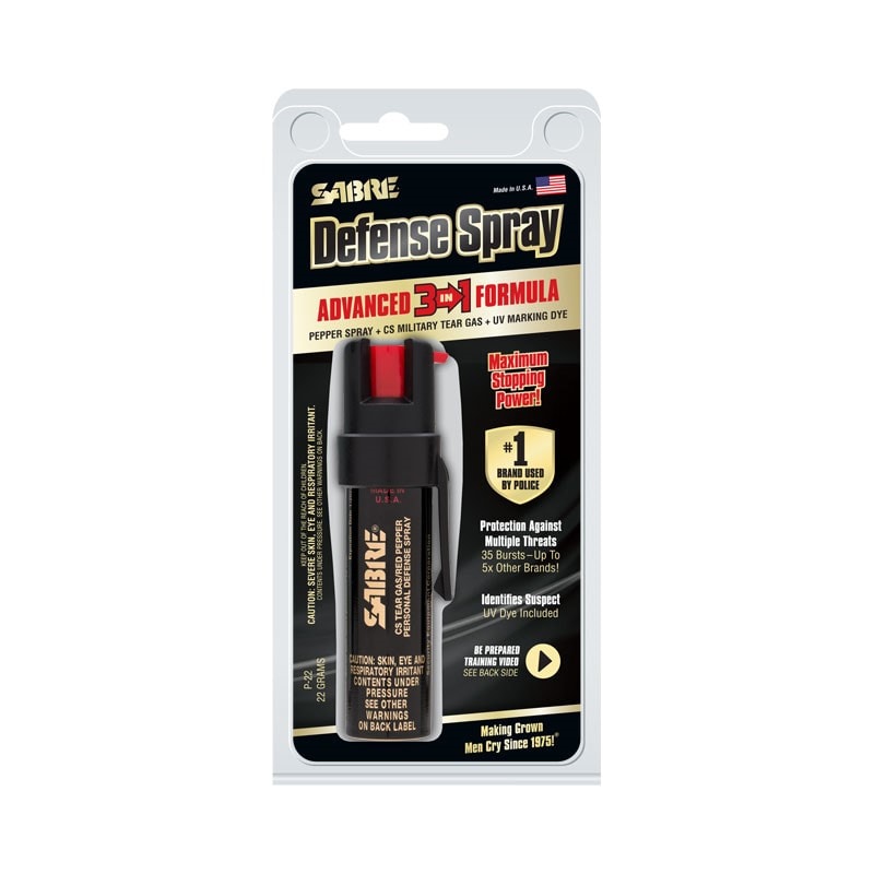 Spray au poivre avec marquage UV - SABRE RED-T.A DEFENSE