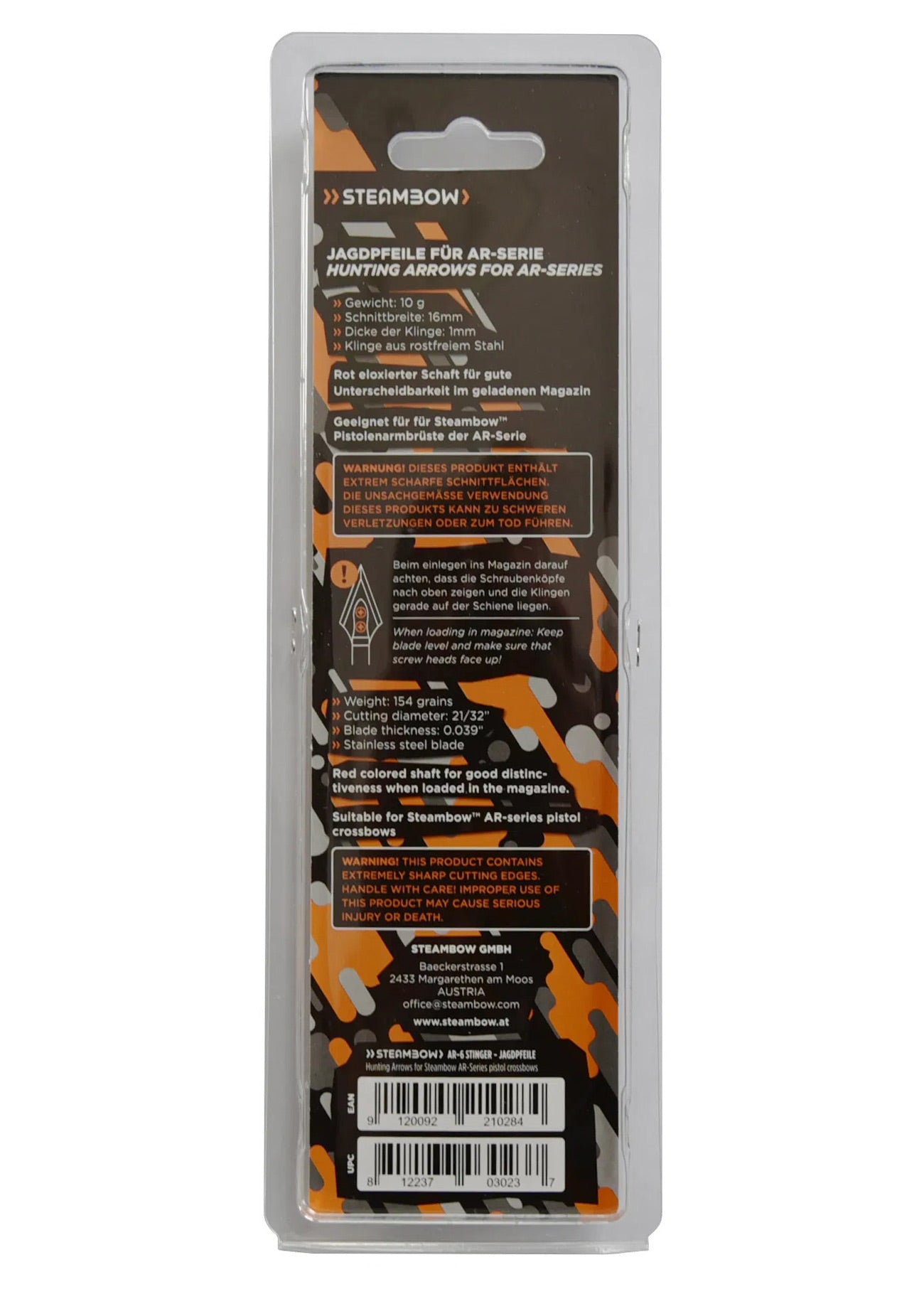 Pack de 3 Flèches de chasse pour arbalète - Steambow-T.A DEFENSE