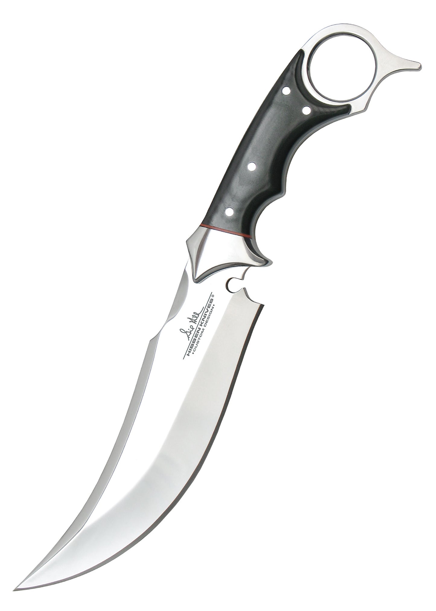 Couteau trailing point (Karambit recurve) Black Micarta - United Cutlery-T.A DEFENSE