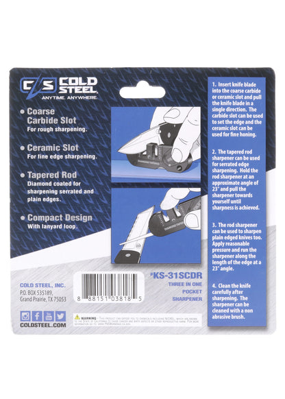 Aiguiseur de poche 3 en 1 - Cold Steel-T.A DEFENSE