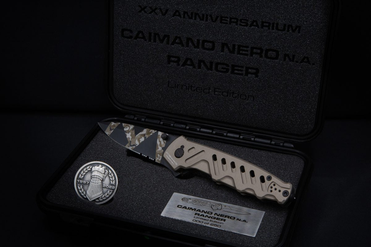 Couteau Caimano Nero N.A. Ranger Edition Limité - Extrema Ratio-T.A DEFENSE