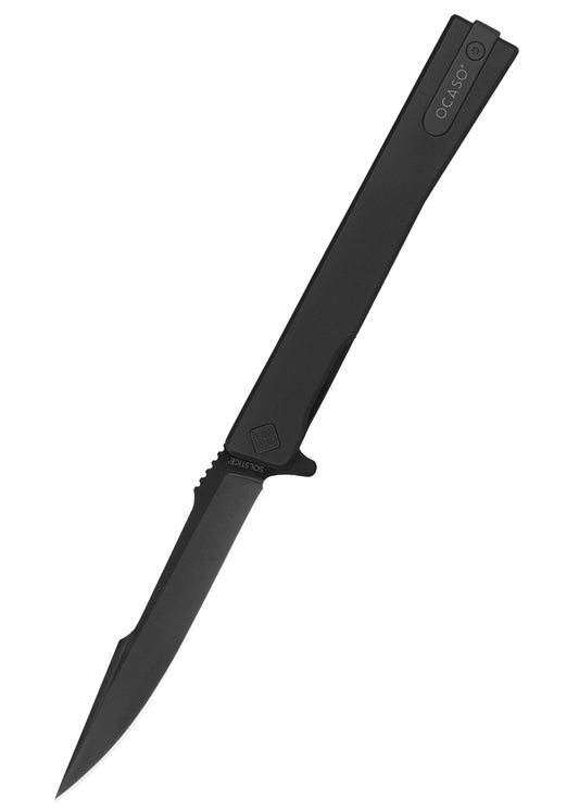 Couteau Solstice Harpoon Titane Noir - Ocaso-T.A DEFENSE