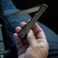 Couteau Solstice Harpoon Titane Noir - Ocaso-T.A DEFENSE
