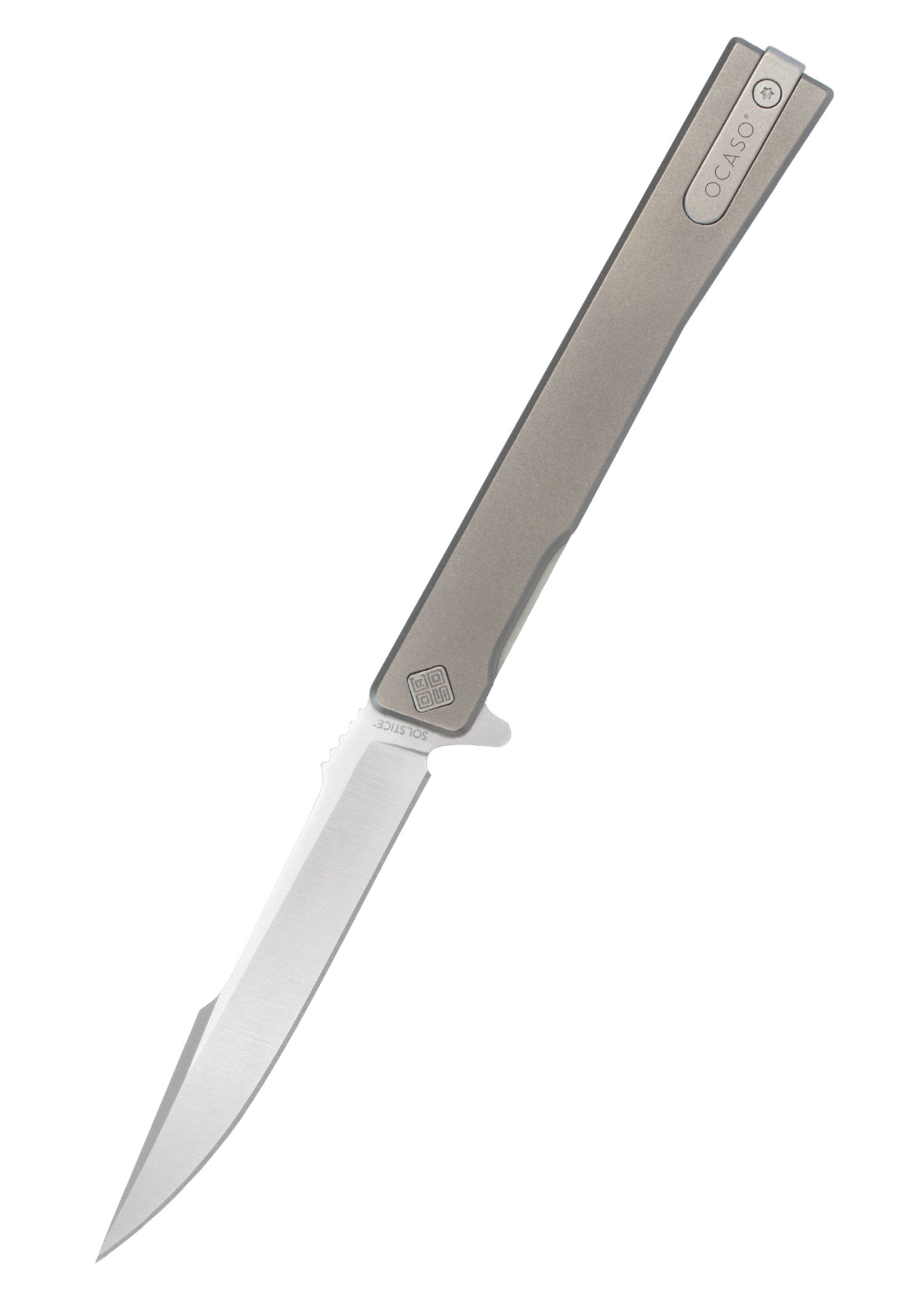 Couteau Solstice Harpoon Titane Satin - Ocaso-T.A DEFENSE