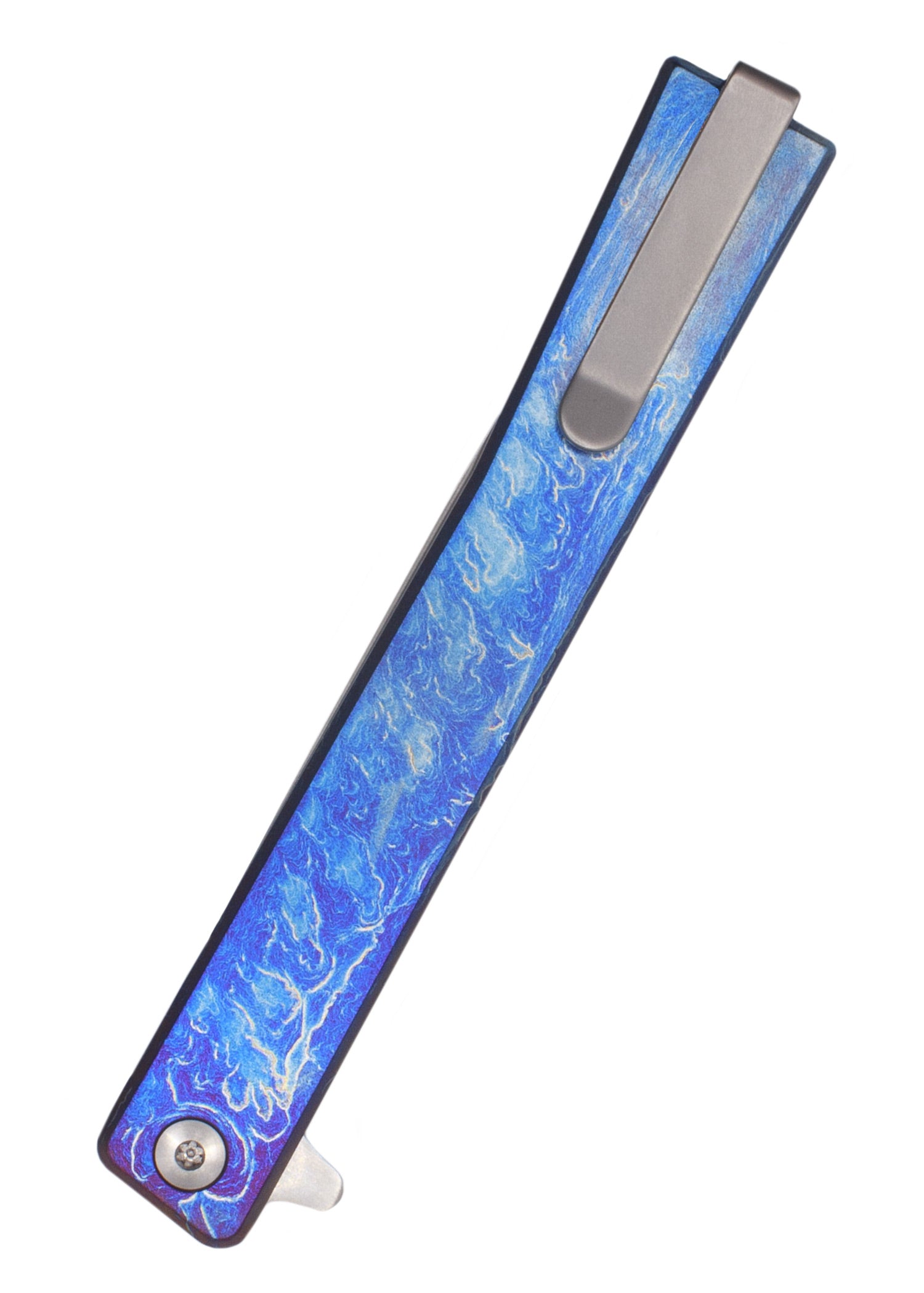 Couteau Solstice Titane Bleu - Ocaso-T.A DEFENSE