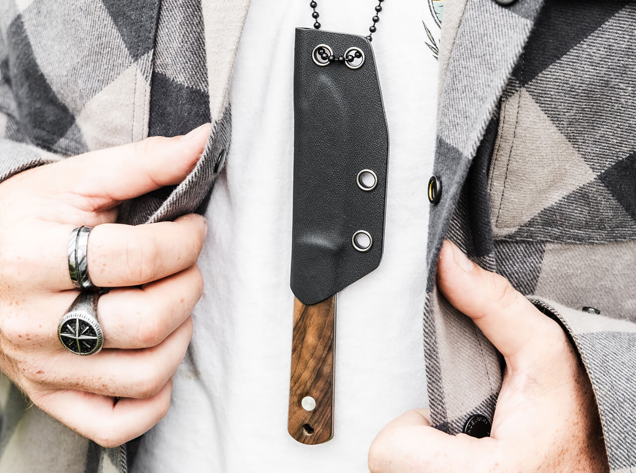 Couteau fixe BFF Packlite Walnut - Boker-T.A DEFENSE