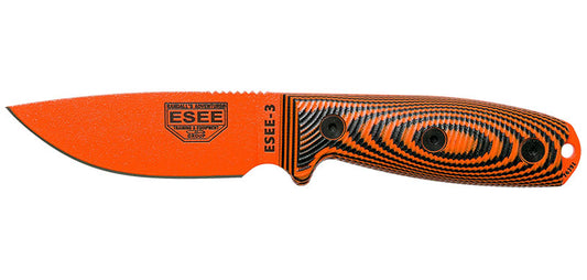 Couteau à lame fixe ESEE-3 Orange ou vert - ESEE-T.A DEFENSE