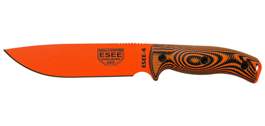 Couteau à lame fixe ESEE-6 Vert ou Orange - ESEE-T.A DEFENSE
