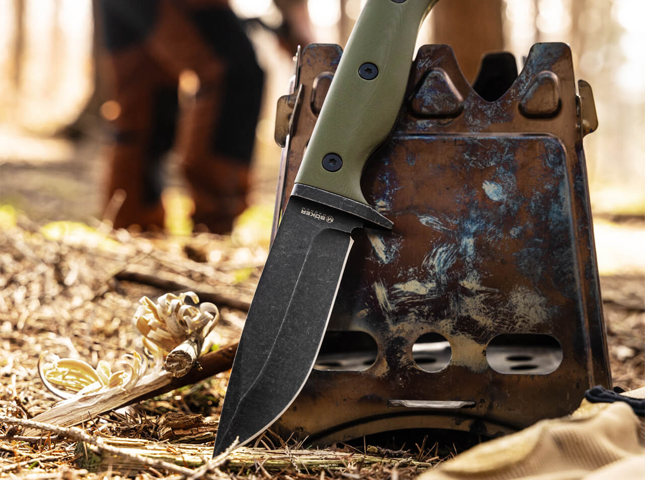 Couteau fixe Bushcraft Drop - Böker-T.A DEFENSE