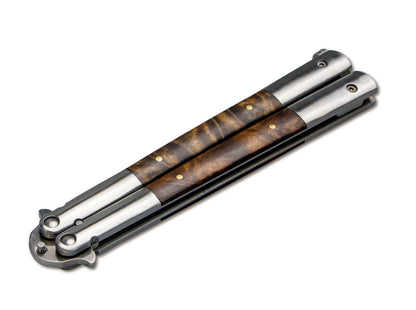 Couteau papillon Balisong Wood - Boker-T.A DEFENSE