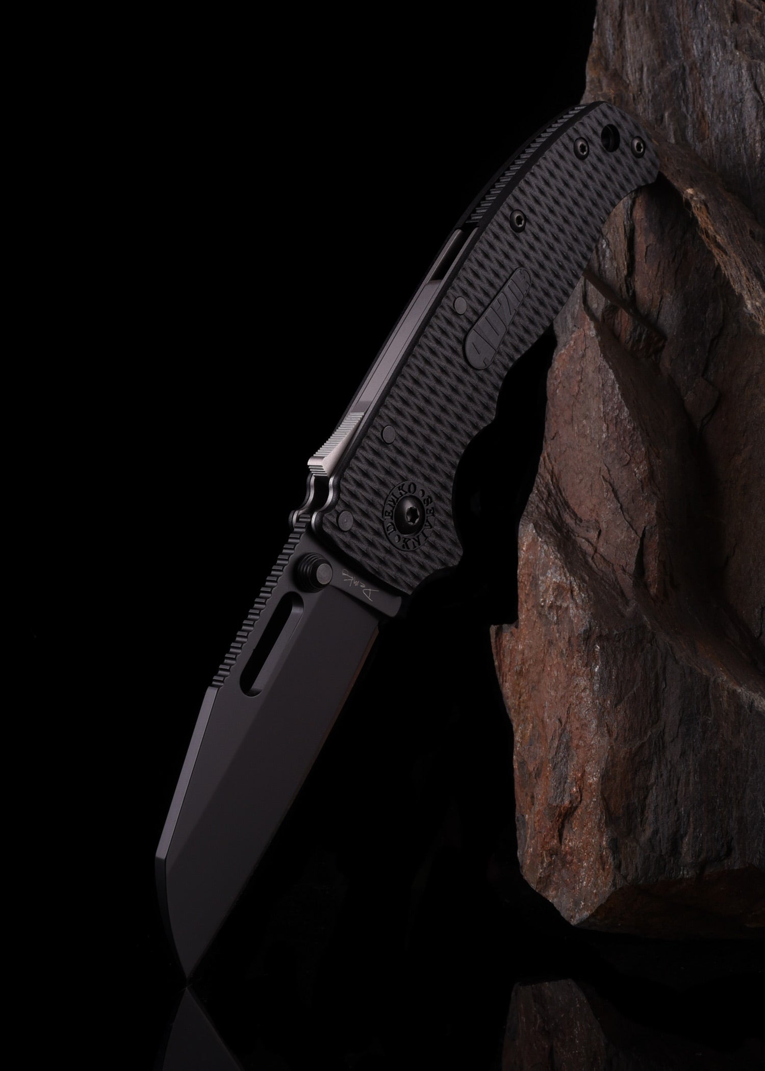 Couteau pliant AD20.5 Shark Foot Schwarz - Demko-T.A DEFENSE