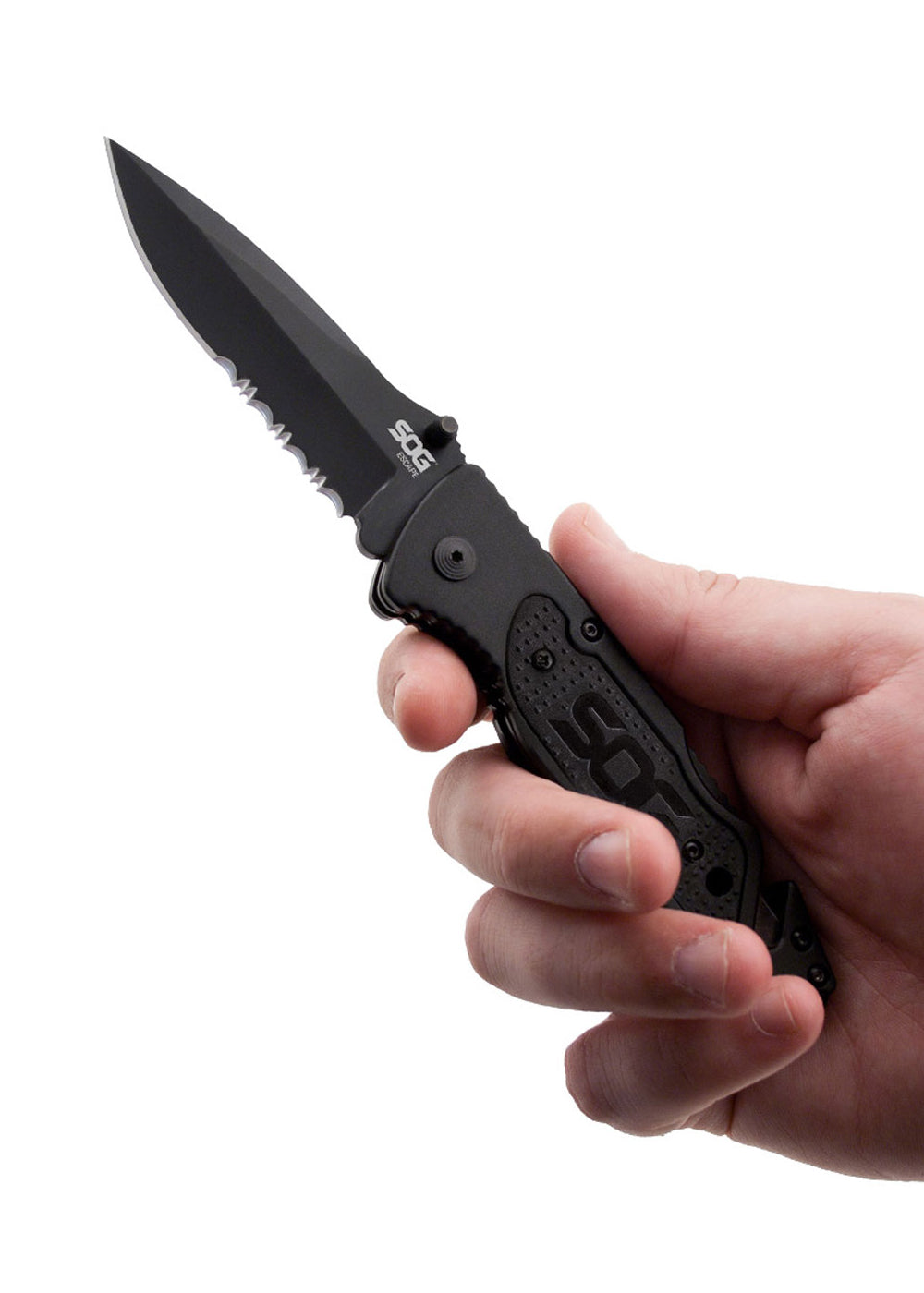 Couteau pliant Escape Serrated - SOG-T.A DEFENSE