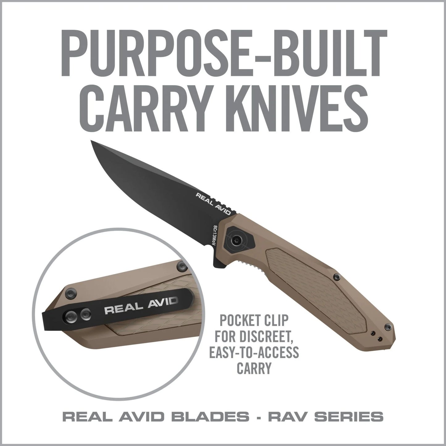 Couteau pliant RAV-3 - REAL AVID-T.A DEFENSE