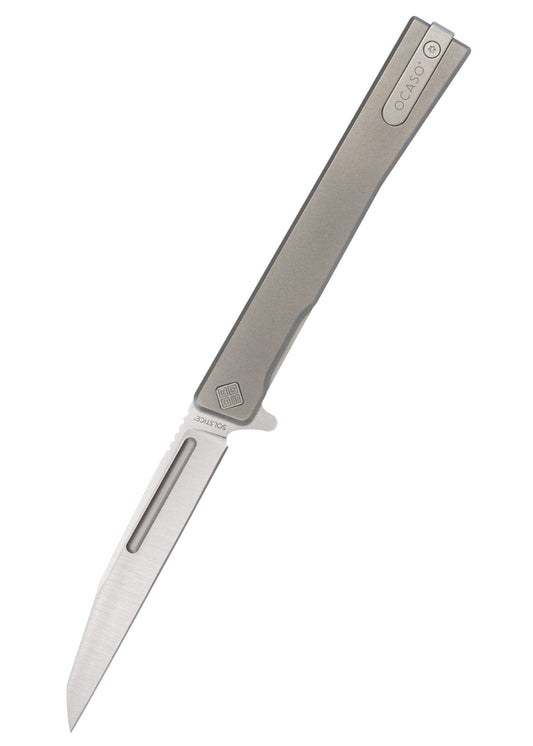 Couteau pliant Solstice Wharncliffe Titane - Ocaso-T.A DEFENSE