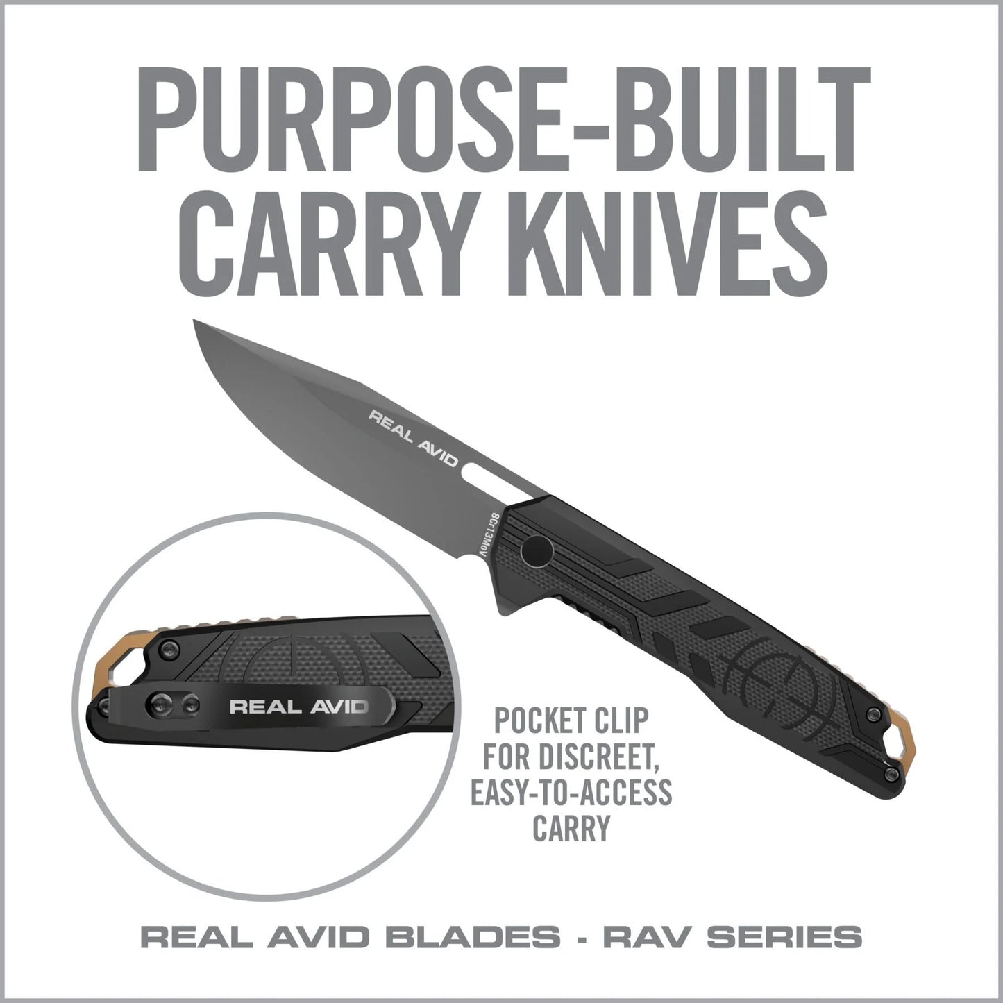 Couteau pliant EDC RAV-7 - REAL AVID-T.A DEFENSE