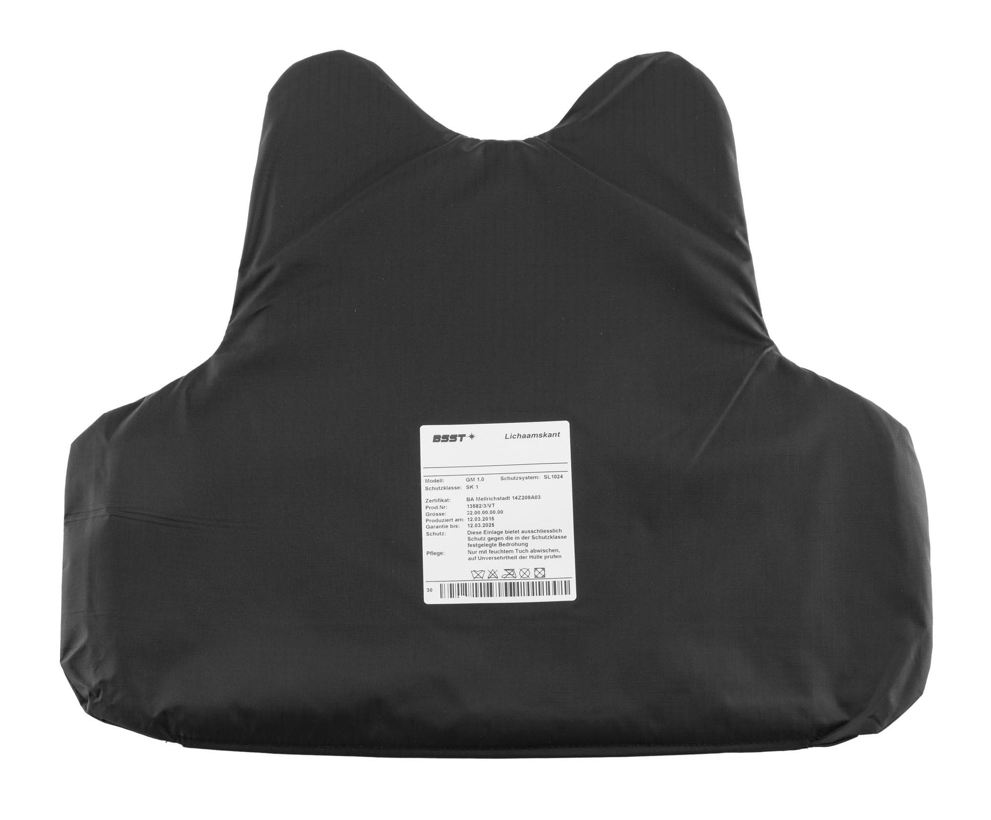 Gilet pare balles port discret SK1+ noir - BSST-T.A DEFENSE