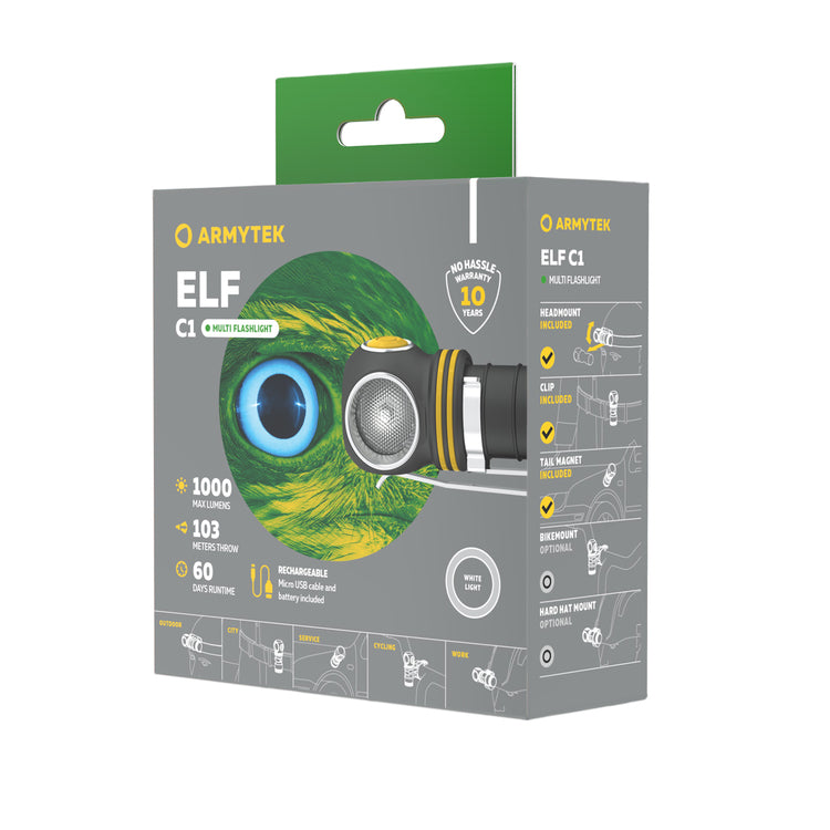 Lampe Multifonction Elf C1 Micro USB - Armytek-T.A DEFENSE