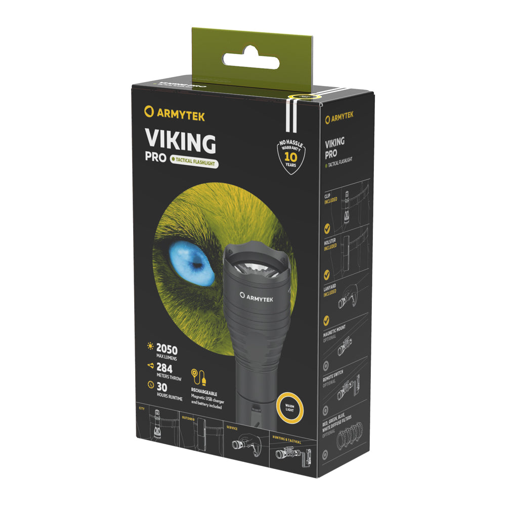 Lampe tactique Viking Pro Magnet USB - Armytek-T.A DEFENSE