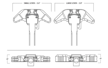 Levier d'armement Breach ambidextre AR15 - Aero Precision-T.A DEFENSE