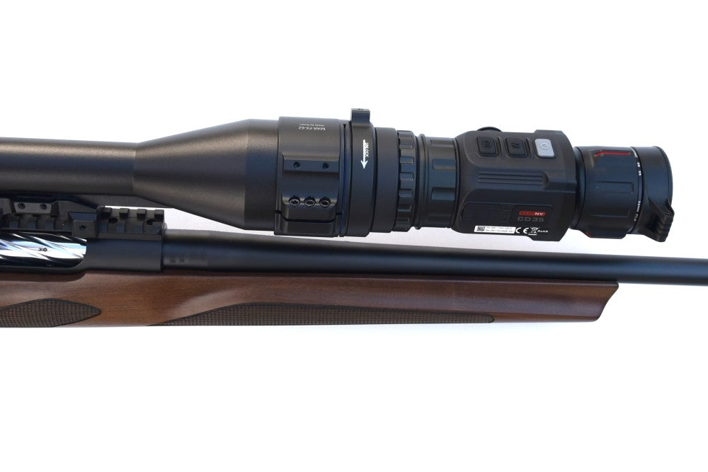 Montage ¾ monobloc fixe pour clip-on vision thermique - Rusan-T.A DEFENSE